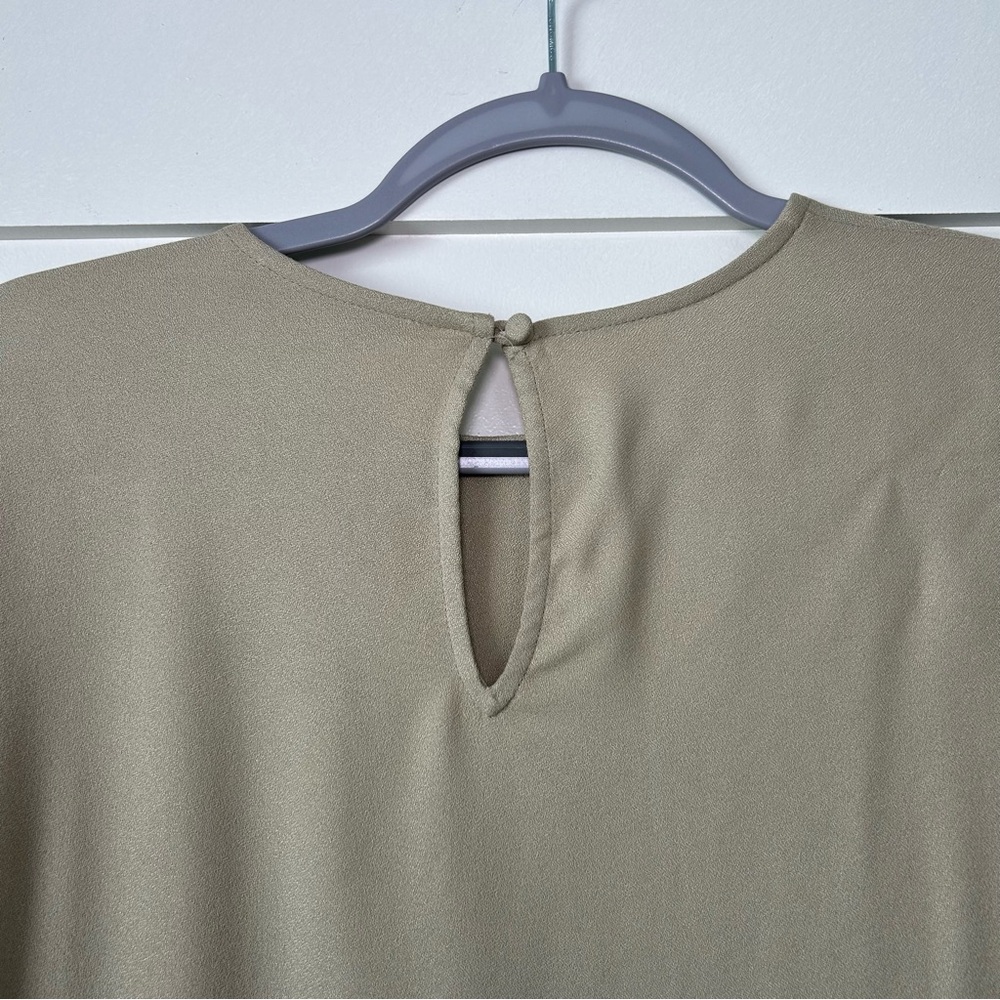 Jenni Kayne Palmer Crepe T-Shirt Dress Tan Size Small - Picture 8 of 9
